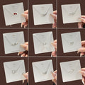 Korean Minimalist Heart Deer Pearl Cross Cat Ear Star Moon Charm Bracelet For view 1