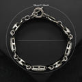 Alloy Abalone Shell Adjustable Bracelet With Three Ring Clasp Brooch view 4