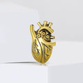 Alloy Enamel Heart Brooch Pin For Fashion Clothing Accessories view 2