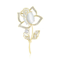 Alloy Cat Eye Rose Brooch Pin For Cheongsam And Shawls view 1