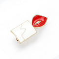 Creative Alloy Enamel Candle Brooch Pin For Christmas Garment Decoration view 2