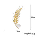 Alloy Zircon Wheat Brooch Pin For Sweaters Suits And Coats view 5