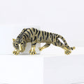 Alloy Enamel Tiger Brooch Pin For Men's Suits And Coats view 2