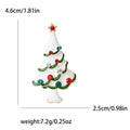 Alloy Rhinestone Christmas Tree Brooch For Holiday Apparel Decoration – As Shown view 6