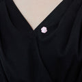Alloy Enamel Camellia Flower Brooch Pin For Coats And Sweaters view 3