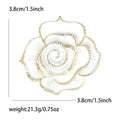 Alloy Enamel Camellia Brooch Pin For Coats And Suits view 5