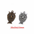 DIY Vintage Zinc Alloy Owl Pendant Charm Jewelry Accessories For Bracelet Necklace Making view 1