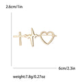 Alloy Heartbeat Heart Brooch Pin For Lapels Sweaters And Suits view 6