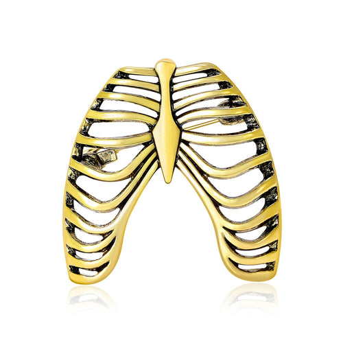 Alloy Vintage Skeleton Brooch Pin For Shirts Coats And Apparel