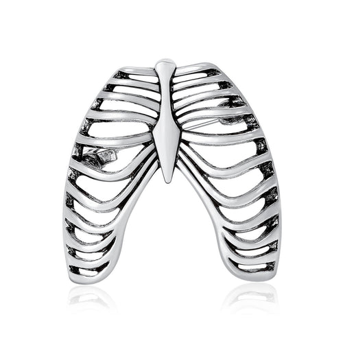 Alloy Vintage Skeleton Brooch Pin For Shirts Coats And Apparel