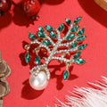 Alloy Crystal Money Tree Brooch Pin For Coats And Cardigans view 2