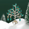 Alloy Crystal Money Tree Brooch Pin For Coats And Cardigans view 1
