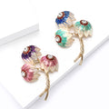 Alloy Three Flower Brooch Pin For Suit Lapel And Clothing view 3