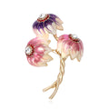 Alloy Three Flower Brooch Pin For Suit Lapel And Clothing view 2