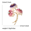 Alloy Three Flower Brooch Pin For Suit Lapel And Clothing view 6