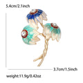 Alloy Three Flower Brooch Pin For Suit Lapel And Clothing view 4