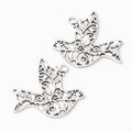 Zinc Alloy Dove Charm Pendant for DIY Necklace Bracelet Jewelry Making view 3
