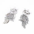 Zinc Alloy Owl Charm Pendant No.021765 for DIY Necklace Bracelet Jewelry Making view 3