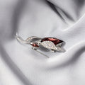 Fashion Crystal Calla Lily Copper Flower Brooch Elegant Minimalist Floral Corsage Pin view 4