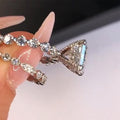 High End Full Zircon Two Piece Ring Set, Fashion Stackable Rings For Women, Jewelry view 4