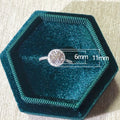 Classic Four Prong Round Zircon Women's Wedding Ring Sweet Bridal Band view 5