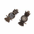 Zinc Alloy Owl Charm Pendant No.162418 for DIY Necklace Bracelet Jewelry Making view 3