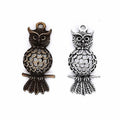 Zinc Alloy Owl Charm Pendant No.162418 for DIY Necklace Bracelet Jewelry Making view 1