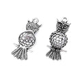 Zinc Alloy Owl Charm Pendant No.162418 for DIY Necklace Bracelet Jewelry Making view 2