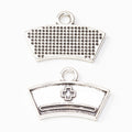 Zinc Alloy Nurse Cap Charm Pendant for DIY Necklace Bracelet Jewelry Making view 3