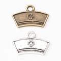 Zinc Alloy Nurse Cap Charm Pendant for DIY Necklace Bracelet Jewelry Making view 1