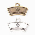 Zinc Alloy Nurse Cap Charm Pendant for DIY Necklace Bracelet Jewelry Making view 4