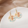 Vintage Chinese Mythical Dragon Phoenix Enamel Alloy Drop Hooks Elegant Niche Fashion Dangle Earrings view 4
