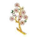 Alloy Zircon Plum Blossom Brooch For Fashion Clothing Accessories view 1