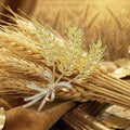 Alloy Zircon Wheat Ear Brooch Pin For Winter Coat Decoration view 3