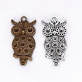 Zinc Alloy Owl Charm Pendant No.367327 for DIY Necklace Bracelet Jewelry Making view 1