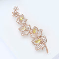 Alloy Zircon Maple Leaf Brooch Pin For Suits And Jackets view 3