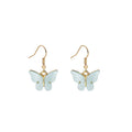 Elegant Pearl Shell Butterfly Drop Earrings For Women, Colorful Gradient Alloy Hook Dangle Earrings view 5