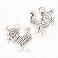 Zinc Alloy Rooster Charm Pendant for DIY Necklace Bracelet Jewelry Making view 3