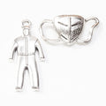 Gold Zinc Alloy Protective Suit Charm Pendant for DIY Necklace Bracelet Jewelry Making view 1