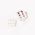 108 Pairs Elegant Colorful Rhinestone Stud Set With Plastic Pins Simple Ear Hole Care Earrings view 5
