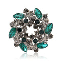Alloy Glass Flower Brooch For Women's Sweaters And Coats view 5