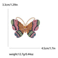 Alloy Rhinestone Butterfly Brooch For Coat And Shirt Accessories view 6