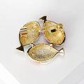 Cute Alloy Three Fish Brooch For Suits And Gift Accessories view 3