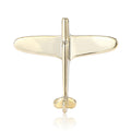 Copper Plated Airplane Brooch Pin For Unisex Suit Decoration view 5