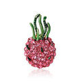 Alloy Rhinestone Dragon Fruit Brooch For Cute Women's Clothing Decor view 5