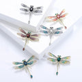 Alloy Rhinestone Dragonfly Brooch Pin For Fashion Garment Decoration view 2