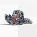 Alloy Rhinestone Hat Brooch Pin For Suits And Cardigans view 3
