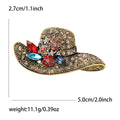 Alloy Rhinestone Hat Brooch Pin For Suits And Cardigans view 6