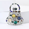 Alloy Rhinestone Handbag Brooch Pin For Women Suit Decoration view 4