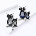 Metal Alloy Crystal Owl Brooch Pin For Fashion Clothing Accessories view 4